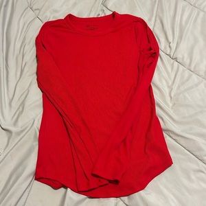 WOMENS Red Slim Fit Long Sleeve S
